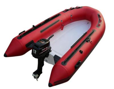 China 10.8feet 3.3m Fiberglass Boat Speed ​​Boat Small Inflatable Hull Rigid Dull Boat for sale