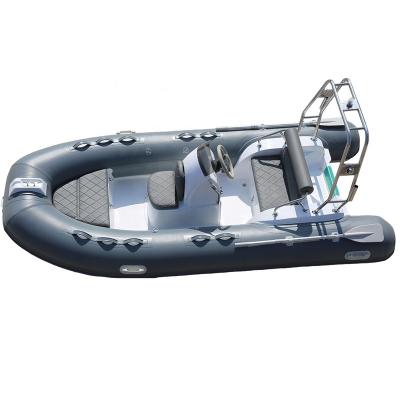 China Hot-selling Fiberglass Products 12.8 Feet 3.9m Multicolor Hull Fiberglass Rigid PVC Boat Hypalon Inflatable Boat for sale