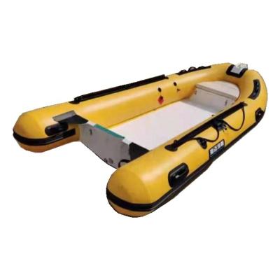 China Relaxing 12.8 Feet RIB390 Semi Rigid Fiberglass Inflatable Sports Boats for sale