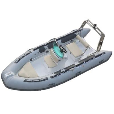 China Recreation 14feet RIB430 Rigid Inflatable Fishing Boat Fiberglass Rescue Boat For Sale for sale