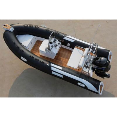 China Fiberglass 15.8 Feet RIB480 Fiberglass Speed ​​Boat Hypalon Rigid Inflatable Boat for sale