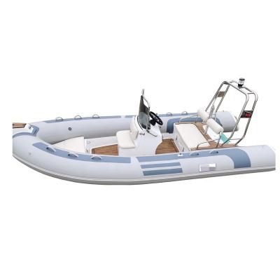 China Sport Recreation 15.8Feet RIB480 Inflatable Rigid Hull Boat Fiberglass Hypalon Boat Fishing for sale