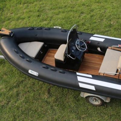 China Fishing Sport Recreation 15.8Feet RIB480 7 People Boat Rigid Inflatable Fiberglass Fishing Boat Motorboat for sale