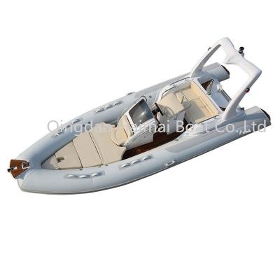 China Fiberglass 19 Feet RIB580 Fiberglass Fishing Boat Speed ​​Boat Rescue Boat for sale