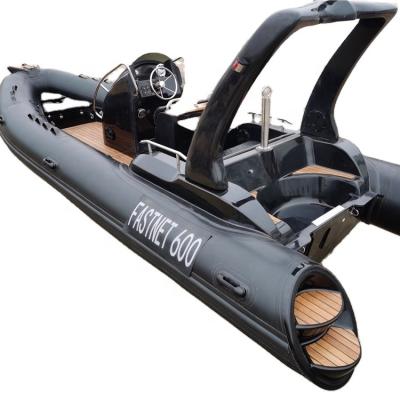 China 19feet RIB580 Fiberglass Speed ​​Boat Heytex PVC Inflatable Boat Cruiser Boat for sale