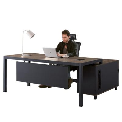 China Eco - Friendly New Classic Wood Executive L Shape China Office Desk for sale