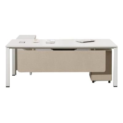 China modern modern furniture desk with melamine desk and steel leg for sale