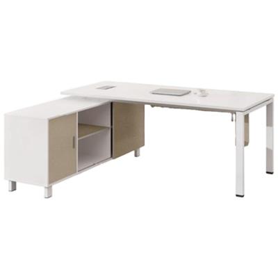 China Modern cheap price melamine white oak fashionable simple modern desk for home and office use for sale