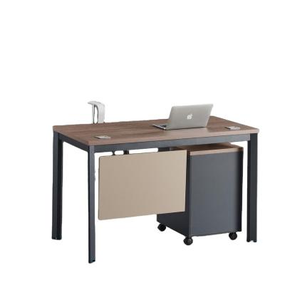 China Competitive Popular Modern Executive Style Gray Color Home Office Table Furniture Wood Work For Home for sale