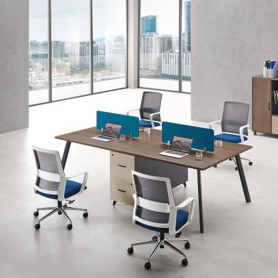 China 2020 new item 2020 competitive gray lt style good quality and competitive price workstation staff table desks for sale