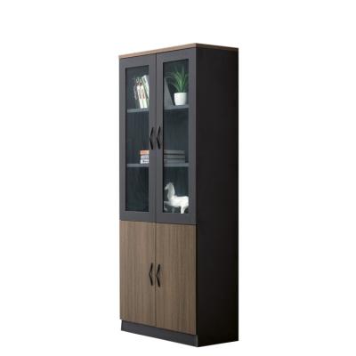 China Economy 2 Door Glass File Storage Cabinet Closet Office Furniture for sale