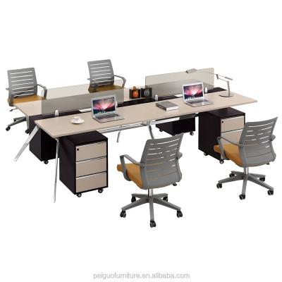 China PANEL 4 Person Space Saving Metal Furniture Legs For Workstation for sale