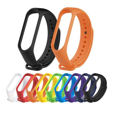 China High Quality Water Resistant Crystal Clear Silicon Smart Watch Strap For Xiaomi MI Band 5 Strap 4 3 for sale