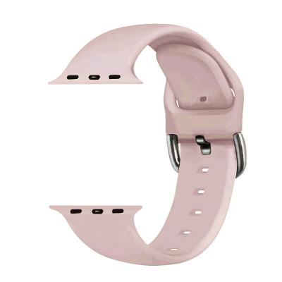 China New Arrival Genuine Leather Leather Smart Watch Strap Silicon For Apple Watch Leather Strap for sale