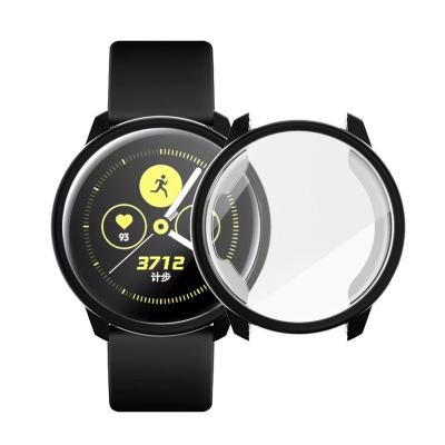 China Full Soft Soft TPU Protective Case For Samsung Galaxy Watch Active Ultra Thin Watch Cover Screen Protector Watch Case for sale