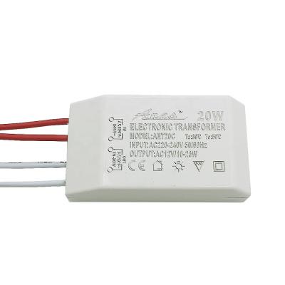 China Electronic Power 220V 20W Transformer AC220V-240V To AC 12V Power Supply For Halogen G4 Crystal Lamp Beads Quartz Lamp for sale