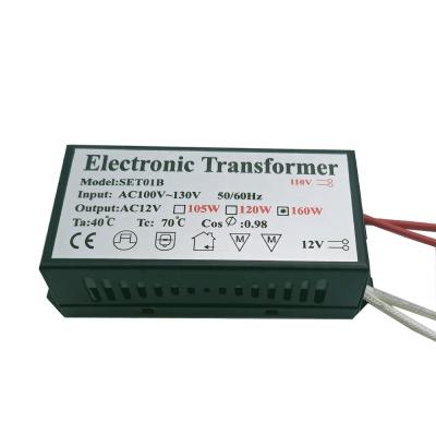 China Electronic Power 110V 160W Transformer AC110V-130V To 12V AC Power Supply For G4 Halogen Crystal Lamp Beads Quartz Chandelier for sale