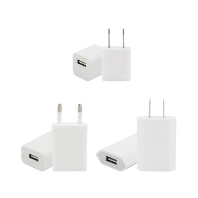 China UniversalÂ   DC5V 1A USB Adapter EU USA Plug Power Supply Adapter Wall Mobile Phone Charger For iPhone X Xiaomi MI 9 Charger for sale