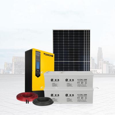 China Home 1kw 2kw 3kw 5kw 6kw 8kw 10kw 15kw 20kw Customized Off Grid Solar Power System Complete Kit for sale