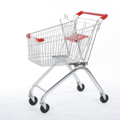 China Unveiling Hot Sale Supermarket Hand Push Metal Trolley High Quality Trolley For Shopping for sale