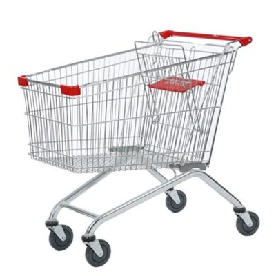 China Unveiling Euro Style 2021 150L Shopping Trolley For Supermarket for sale