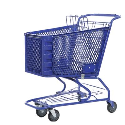 China Unveiling 2021 2020 180L Popular Plastic Shopping Trolley For Supermarket , Shopping Trolley Price for sale