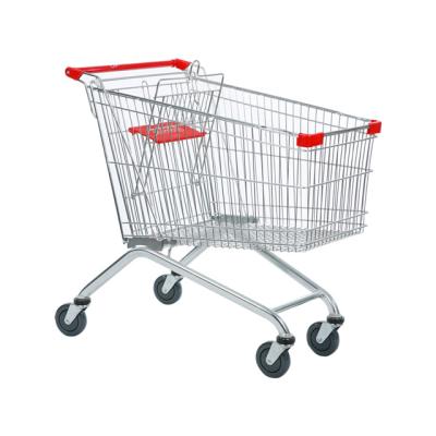 China Unveiling European Style 125L Smart Shopping Cart Grocery Carts for sale