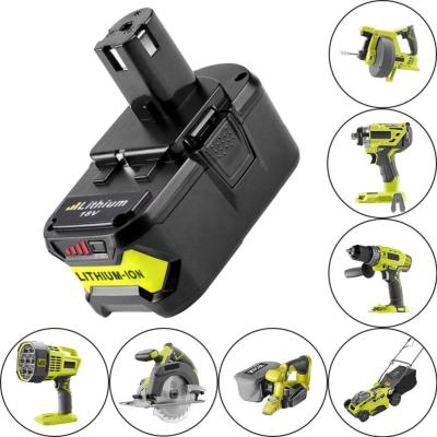 China Power Tools Replacement Ryobi Lithium Ion Battery Pack For Combo Kit Cordless Drill Battery 18V Ryobi Li-ion for sale