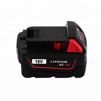 China Power tools M18 18V 4ah 5Ah 6ah 9.0Ah 12ah milwaukee Li-ion battery fit for Milwaukee 48-11 cordless tool for sale