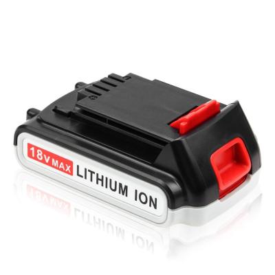 China Power tools 18v/20v 1.3Ah~3.0Ah lithium ion battery for Decker black cordless tools LBXR20 LB20 LBX20 LB2X4020 LBXR20-OPE for sale