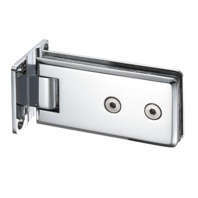 China Easy Installation Heavy Duty Brass Large Size Shower Glass Door Hinges Spring Wall To Glass Hinge for sale