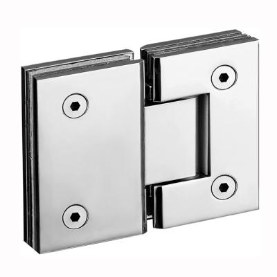 China Easy Installation Double Action Fgv Fixing Folding Forged Spring Clips Brass Glass Door Hinge for sale