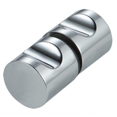 China Modern Chinese Hardware Shower Bathroom Design Stainless Steel Brass Pull Fit Glass Door Handle And Knob for sale