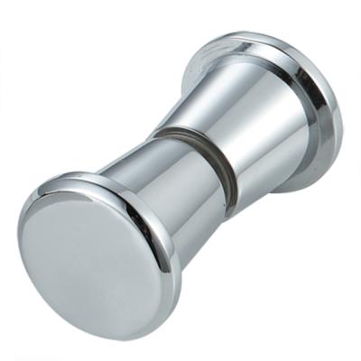 China Brass Door Double Side Chrome Handle Knob For Shower Glass Door for sale