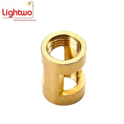 China For lamps brass brass brass coupler d14*20mm M10*1 female connecting part for lamps licht coupler for sale