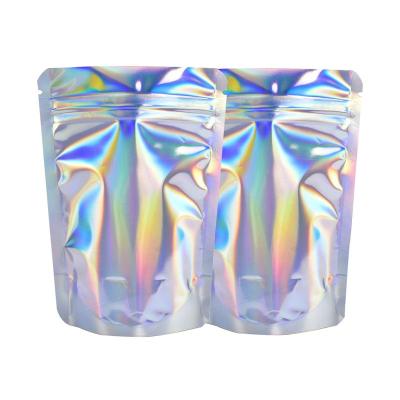 China Recyclable Roxyrolla Custom LogoGummie Mylar BagsSmell ProofMylar Bag Smell ProofHolographic Mylar Zipper Pouch Bags for sale