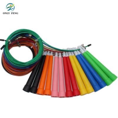 China Professional Fast Speed ​​Jump Manufacturers Supply PP+PVC+Steel Cable Color Weighted Jump Rope Professional Available for sale