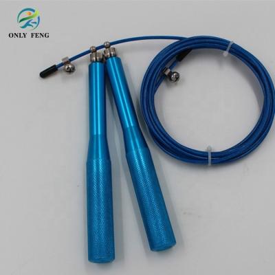 China Durable Aluminum Handle Design Patent Adjustable Cross Training Speed ​​Jump Rope With Ball Bearing 360 Rotating for sale