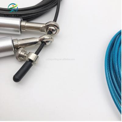 China Durable Good Quality Steel Aluminum Handle Long Speed ​​Cable Jumping Jump Rope for sale