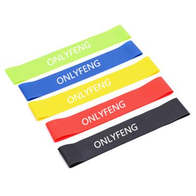 China Wholesale Custom Stretch Comfortable Logo Yoga Fitness Exercise Elastic Mini Latex Loop Resistance Bands for sale