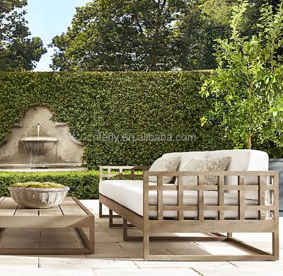 China Contemporary American Luxury Outdoor Garden Sofas Teak Style Teak Furniture Solid Wood Sofa for sale