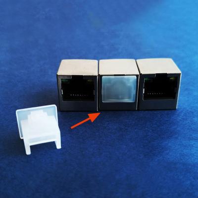 China Rj45 Dust Plug Unique-design Plastic Ethernet Jack Port Dust Cover RJ45 Masking Plug Black for sale