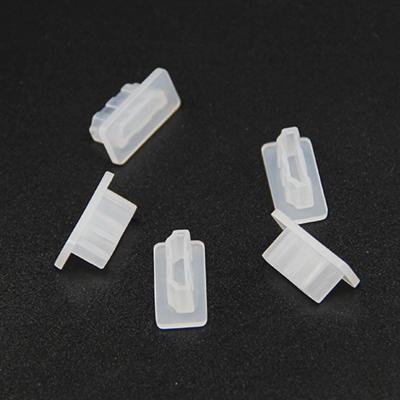 China PE& Wholesale Price Private Label HDMI Plastic Left (CLEAR) High Quality Plastic Dust Plug Cover Cap Protector Custom Packaging for sale