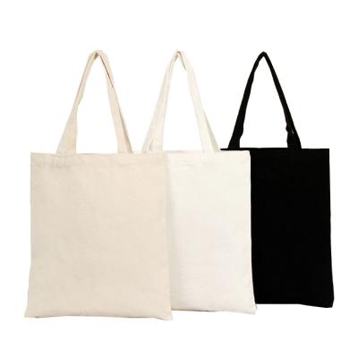 China Wholesale Multi Color OEM Promo Recycled Shopping Eco Natural Empty Cotton Eco Bag 3 Colors One Set for sale