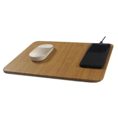 China Indoor Diffuser 2 in 1 Mobile Phone Qi Wireless Charger Mousepad Mat Pad PU Leather Pad for iPhone X/8 Plus Samsung S8 Plus /Note 8 for sale