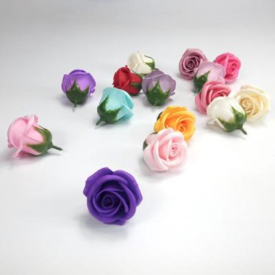 China Cheap Simple Romantic Rose Flower Soap Paper Bath Artificial Artificial Soap Rose Flowers Valentine's Day Rose Flower for sale