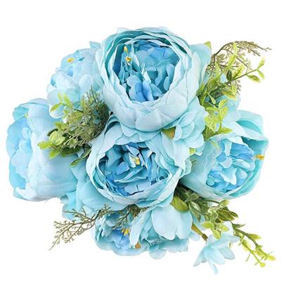 China Artificial Silk Peony Flower Silk Bouquet for Home Wedding Decoration for sale