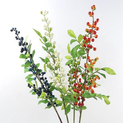 China Foam The New Next 2019 Factory Direct Sale Small Berry Stem Branch Artificial Plant For Decoration for sale