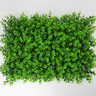 China Outdoor Wall Artificial Artificial Grass Plant Lawn Eucalyptus Home Decor Green Plant Wall Decor for sale