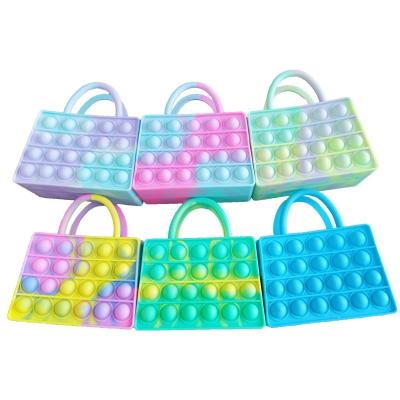 China Eco-friendly Material Hot Bubble Mini Handbag Fidget Push Bag Christmas Rodent Pioneer Stationery Sensorytoys Sale for sale